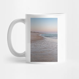 Landscape of sunset in Murtosa beach. Aveiro, Portugal. Mug